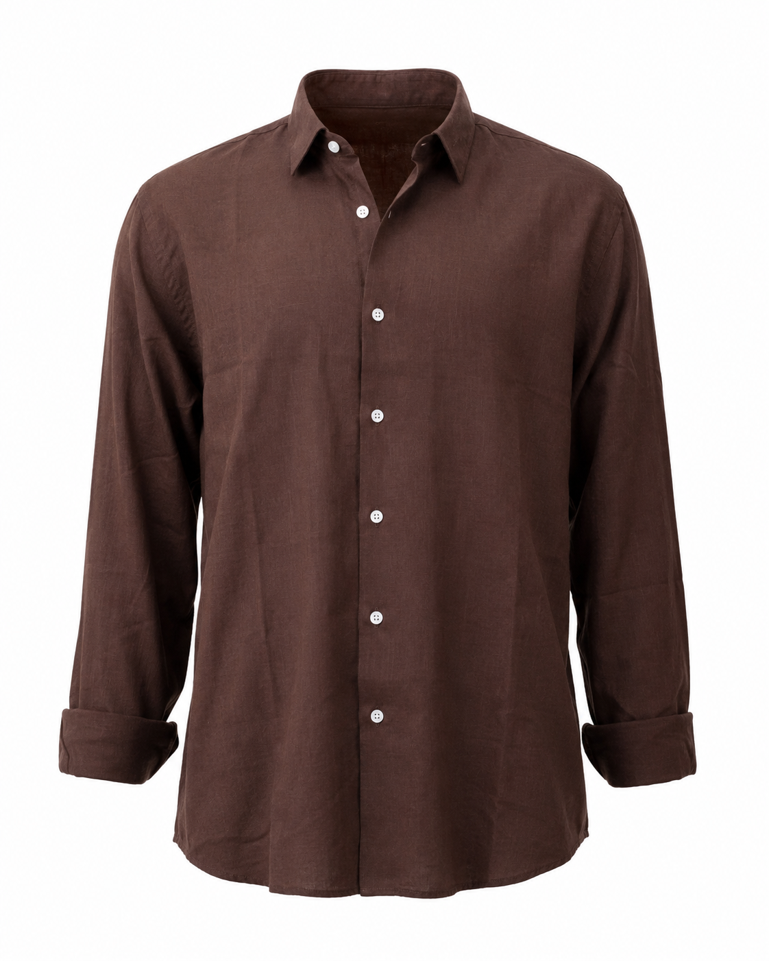 Tobacco Brown – Long Sleeve Linen
