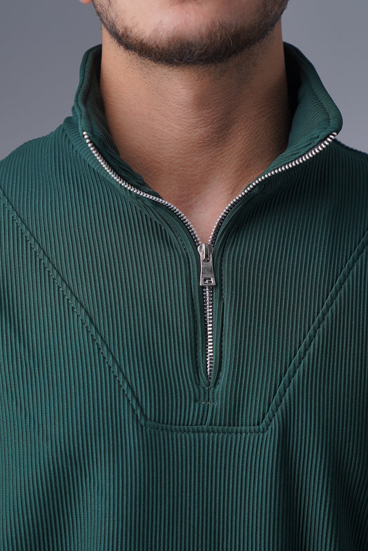Emerald green Quarter Zip