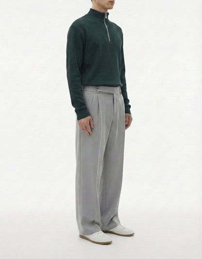 Urban Grey - Italian Pleated Pants