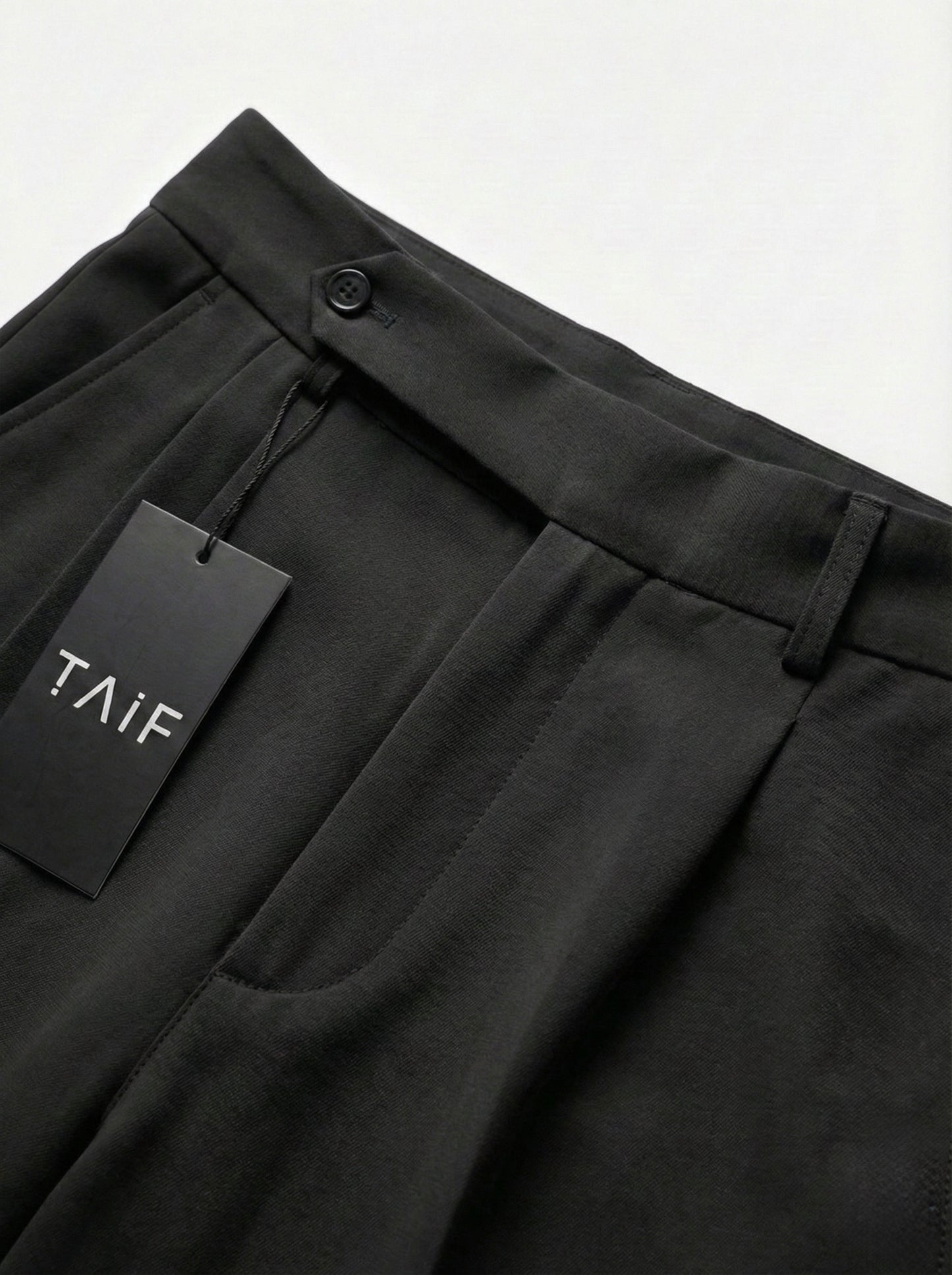 Midnight Black - Italian Pleated Pants