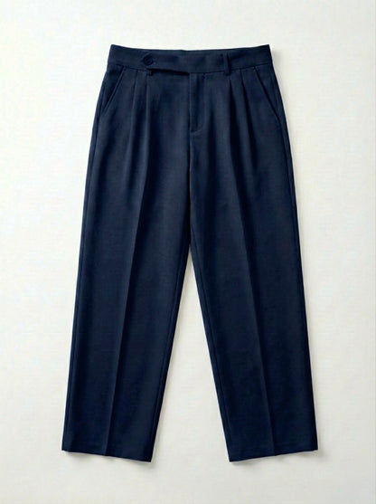 Deep Blue - Italian Pleated Pants