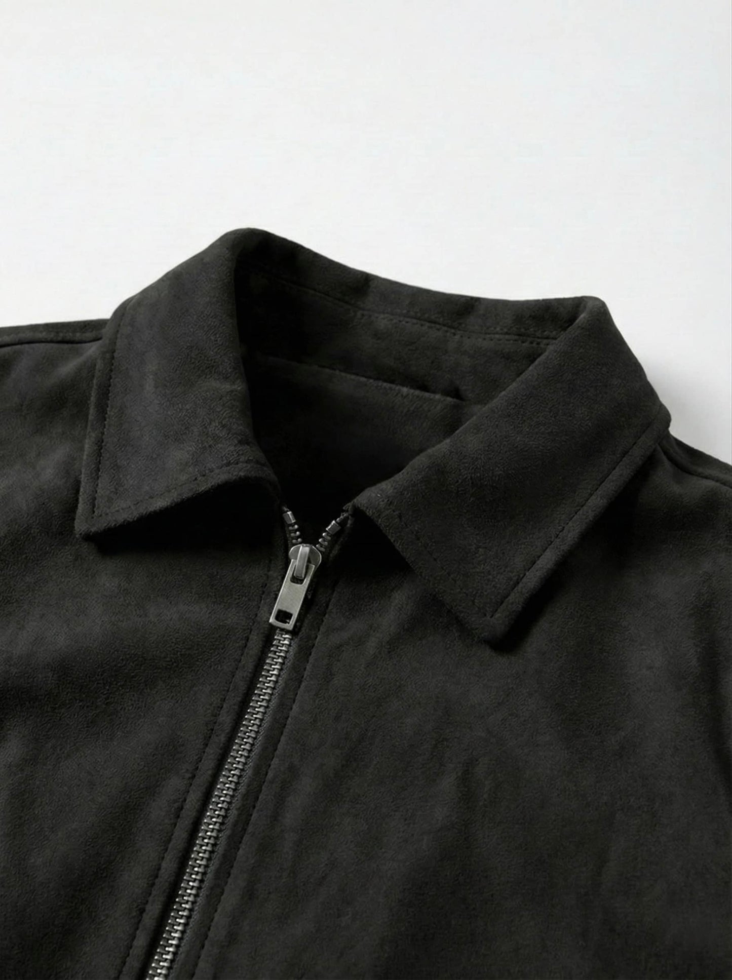 Midnight Black Suede Jacket