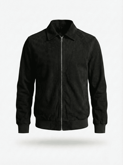 Midnight Black Suede Jacket