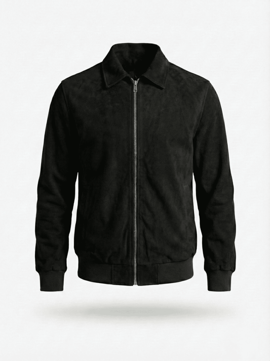 Midnight Black Suede Jacket