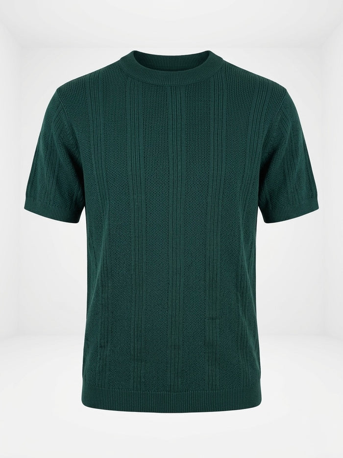 Emerald Green - Arabesque Knit Tee