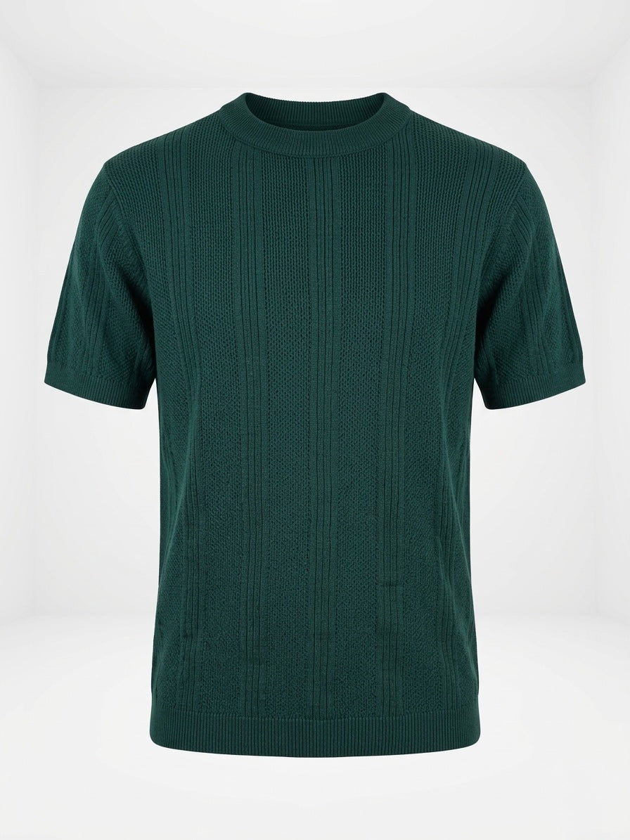 Emerald Green - Arabesque Knit Tee