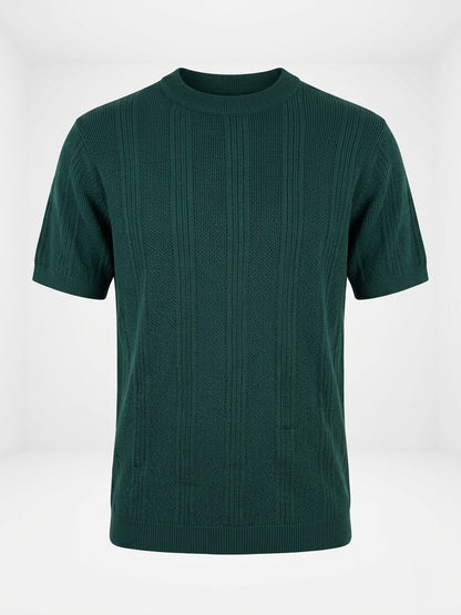 Emerald Green - Arabesque Knit Tee