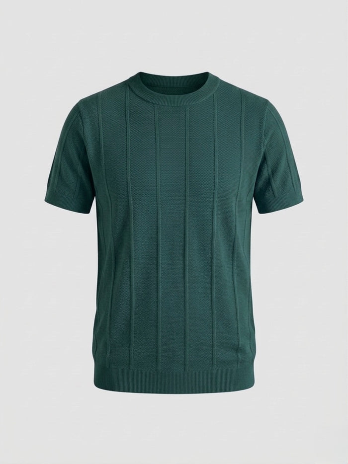 Emerald Green - Column Knit Tee