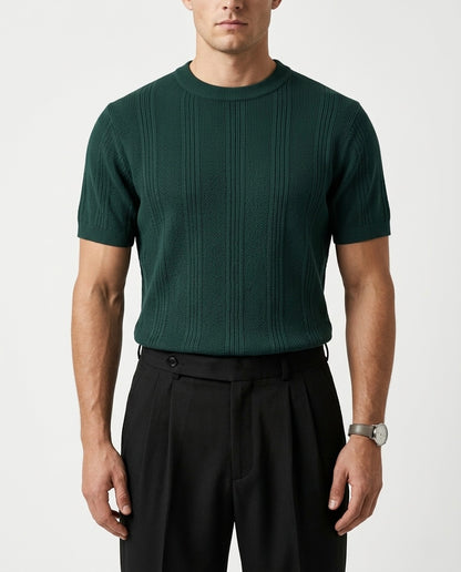 Emerald Green - Arabesque Knit Tee