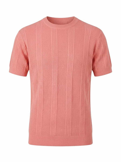 Blush Pink - Arabesque Knit Tee
