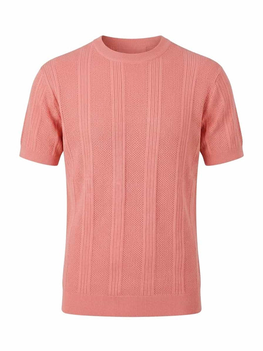 Blush Pink - Arabesque Knit Tee