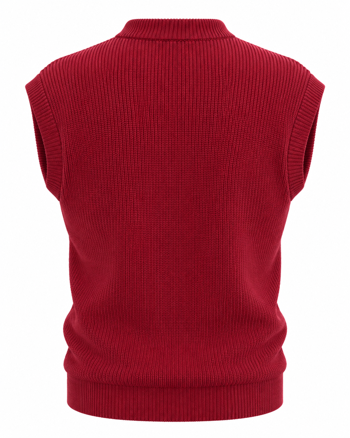 Crimson Burgundy V-neck Gilet