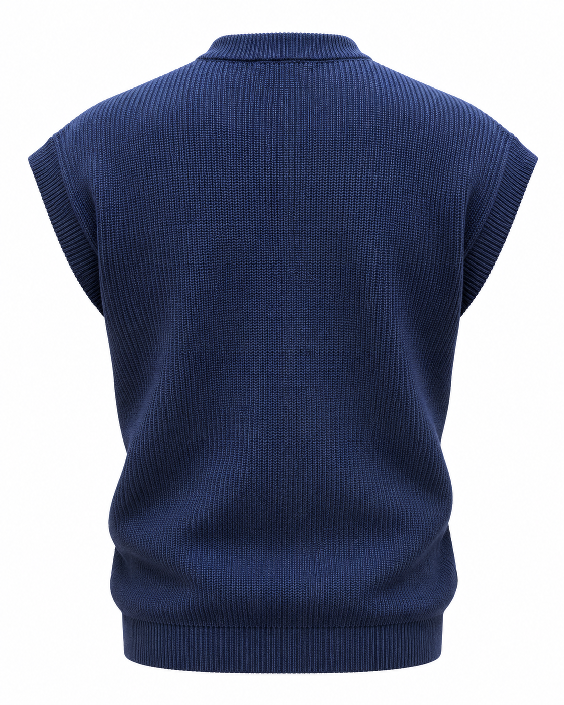 Navy Blue V-neck Gilet