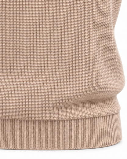 Dune Beige V-neck Gilet