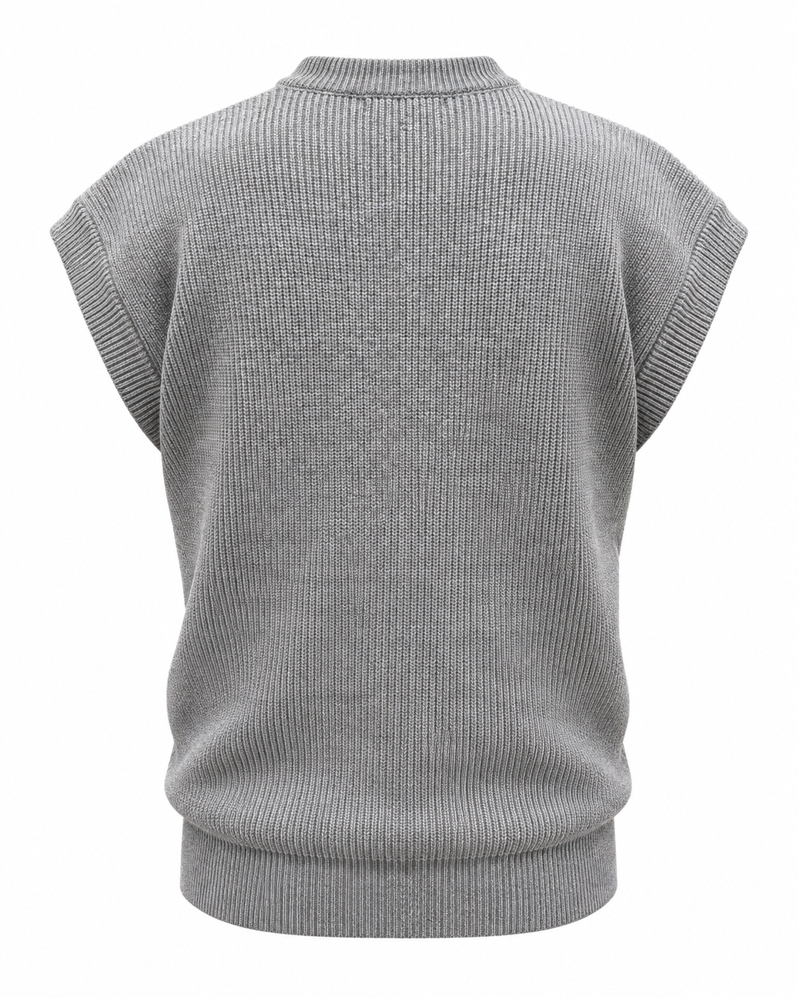 Ash Grey V-neck Gilet