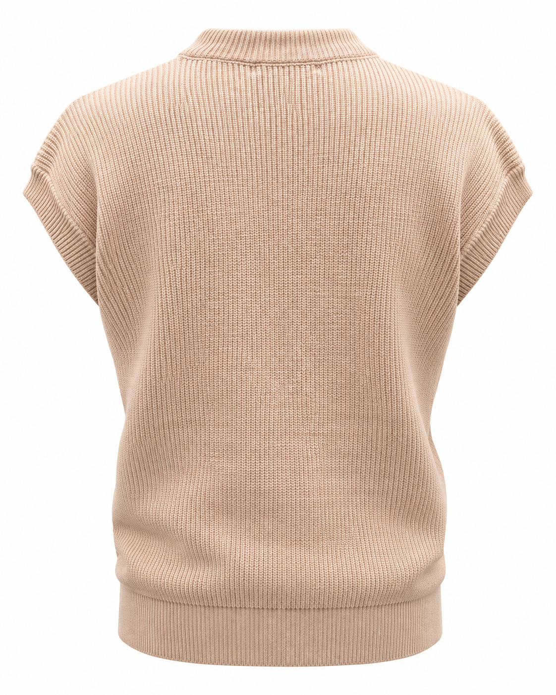 Dune Beige V-neck Gilet